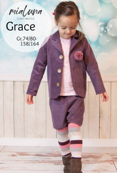 Ebook Kinder Sweatblazer Jacke Blazer Grace Gr. 74-80 - 158/164
